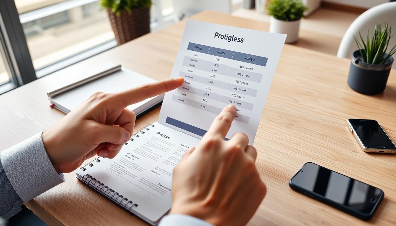 Supporting pricing visual